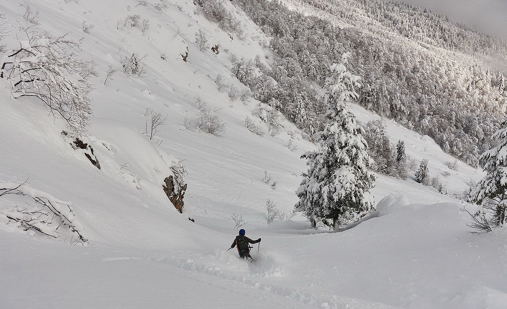 #13 Le bas de la rampe tout poudre... Le bas de la rampe tout poudre...