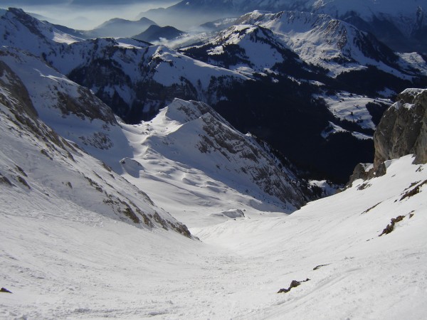 #5 Voie normale : Le haut de la combe des Foiroux, juste sous le col. Voie normale : Le haut de la combe des Foiroux, juste sous le col.