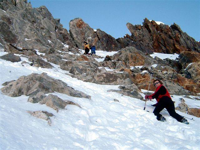 Petite escalade : Petite séance d'escalade pour un faux sommet