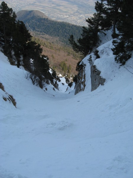 #4 Couloir Virgule : Entrée du couloir, relativement étroite. Couloir Virgule : Entrée du couloir, relativement étroite.