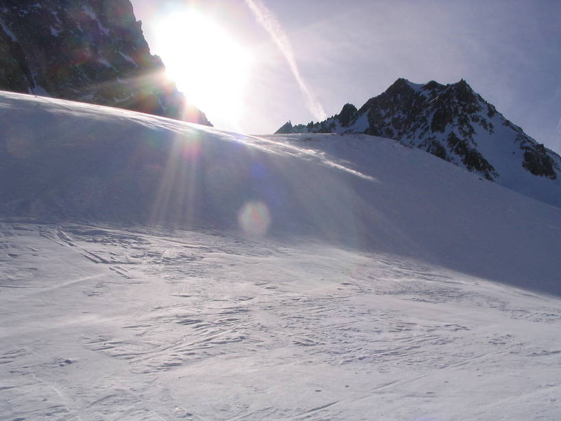 #3 Vers le Rocher Blanc : Le travail du vent et du soleil. Vers le Rocher Blanc : Le travail du vent et du soleil.