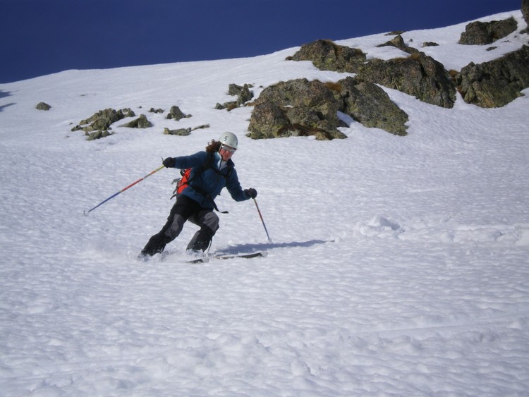 #3 Pic de Valsenestre : Ski (un peu nautique...) sous le sommet. Pic de Valsenestre : Ski (un peu nautique...) sous le sommet.