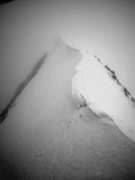 #6 Bionnassay ? : sortie de la rampe : arête vue vers l Bionnassay ? : sortie de la rampe : arête vue vers l'ouest