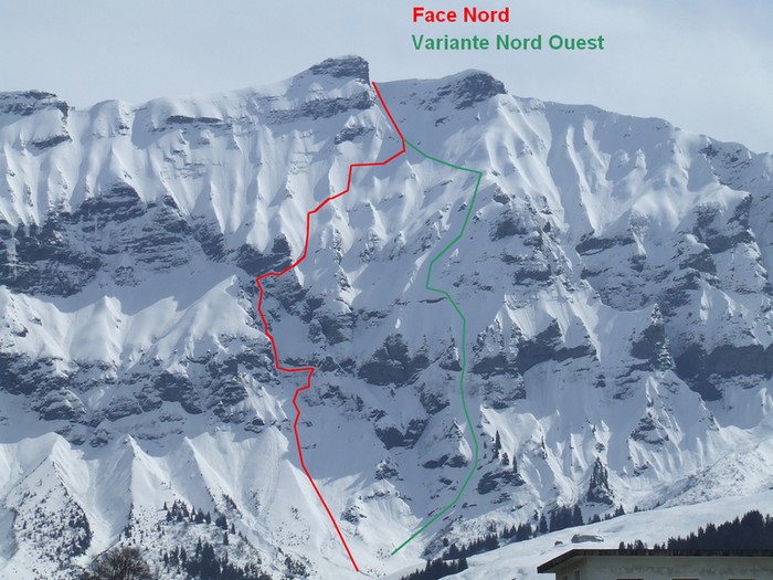 face Nord de l'aiguille croche (photo piolet15)
