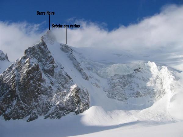 Vu du glacier blanc (photo Louis Grenet)