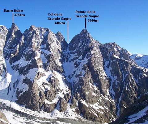 Couloir S du Col de la grande Sagne en fin de saison