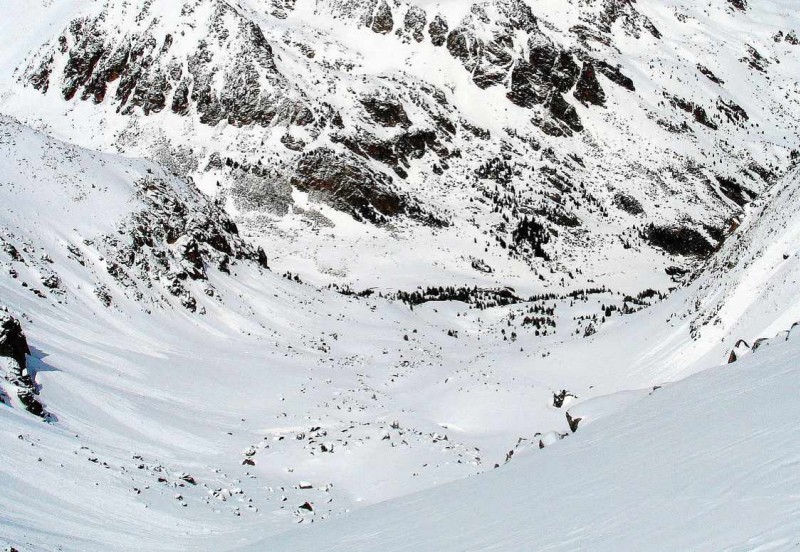 Descente, versant vallée de Campcardos 