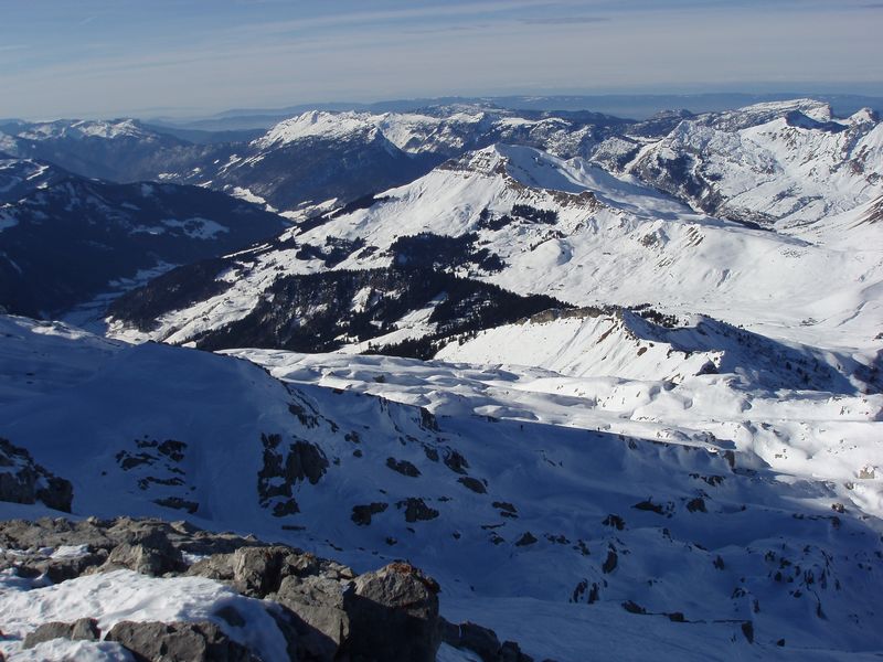 Le dernier plateau de montée au pied de la pointe Percée