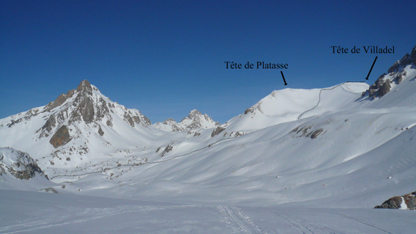 Depuis le vallon de l'Orrenaye