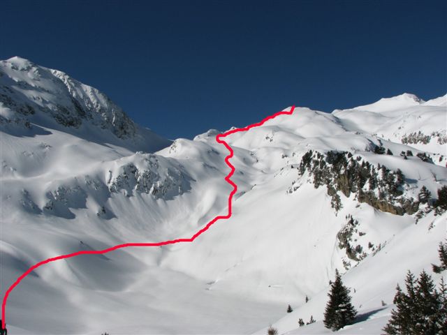 Pointe du Dard depuis le Lac Tournant