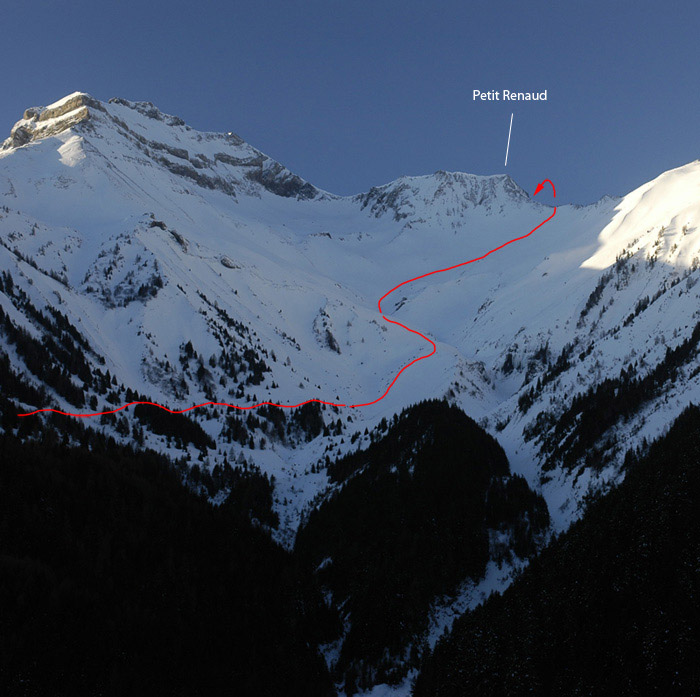 Petit Renaud depuis la route de Villard Reymond