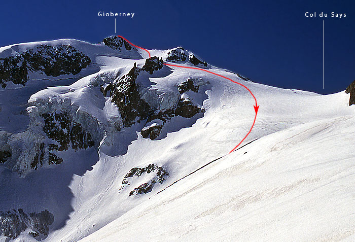 Partie supérieure du glacier du Says