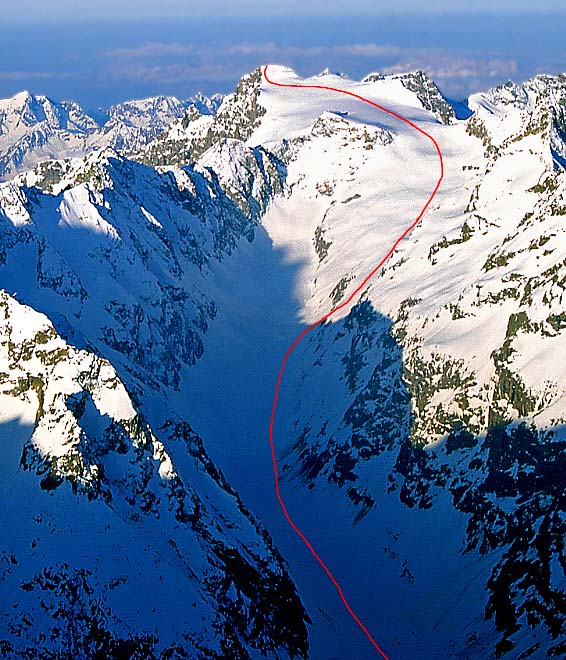 Vue générale depuis la Barre des Ecrins