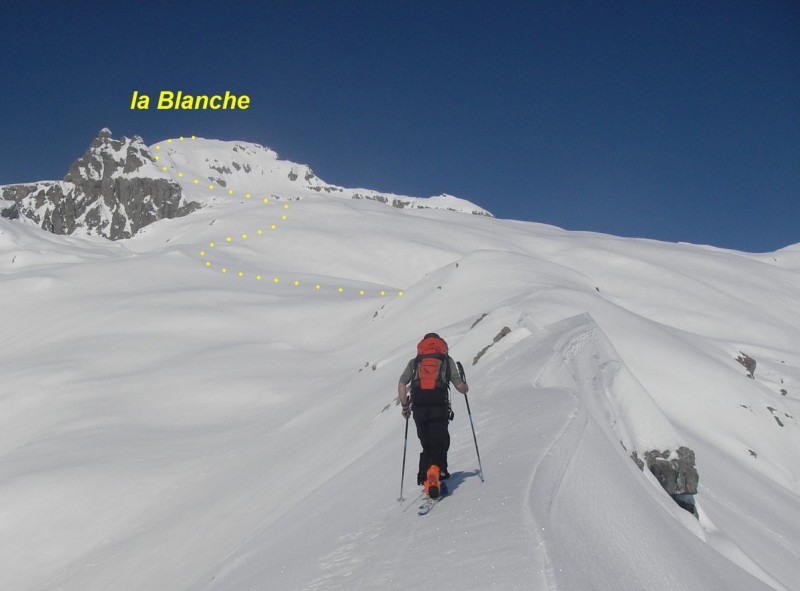 La partie finale de l'itinéraire, depuis la Croix du Chastellet