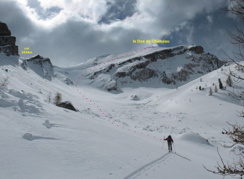 Le Dos de Chameau, versant Nord