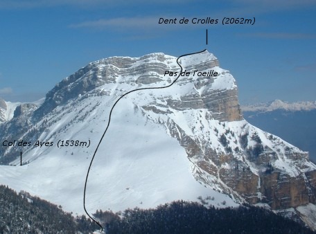 Dent de Crolles par le pas de l'Oeille