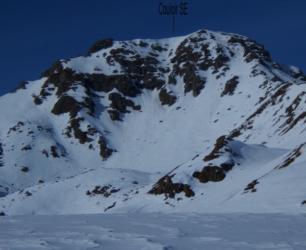 Couloir SE depuis la Combe Noire