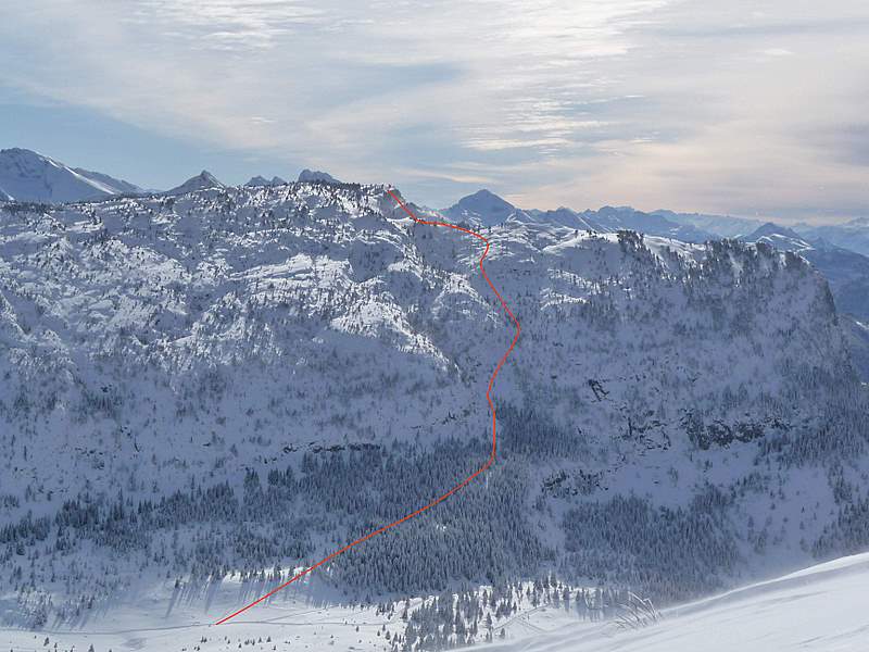 Rochers de Leschaux depuis la Pte d'Andey