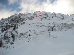 Couloir ouest de la Roche Pourrie