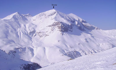 Pointe de Reyna. Photo prise depuis la montée au Lauzes Rousses