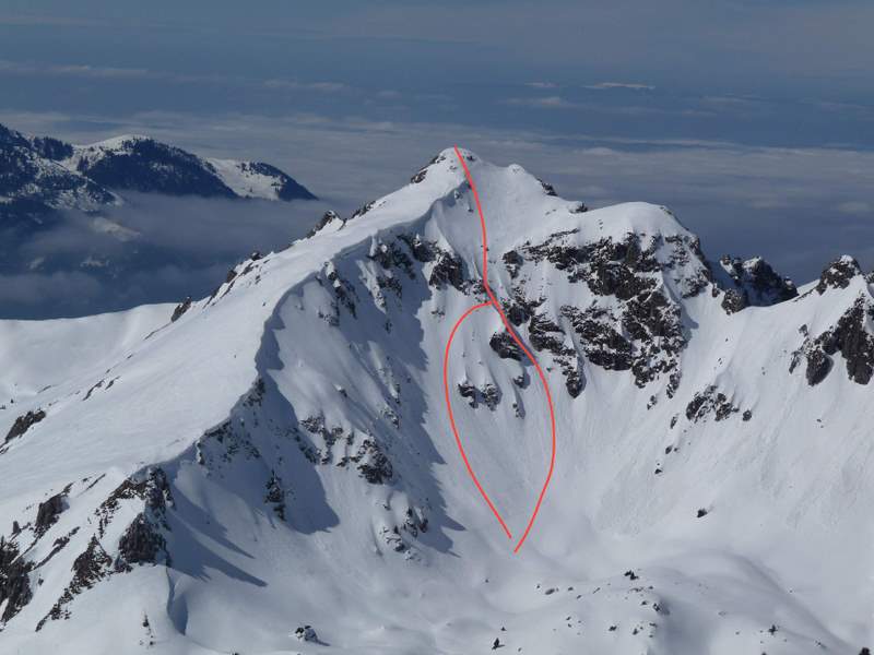Couloir NE de Chalune