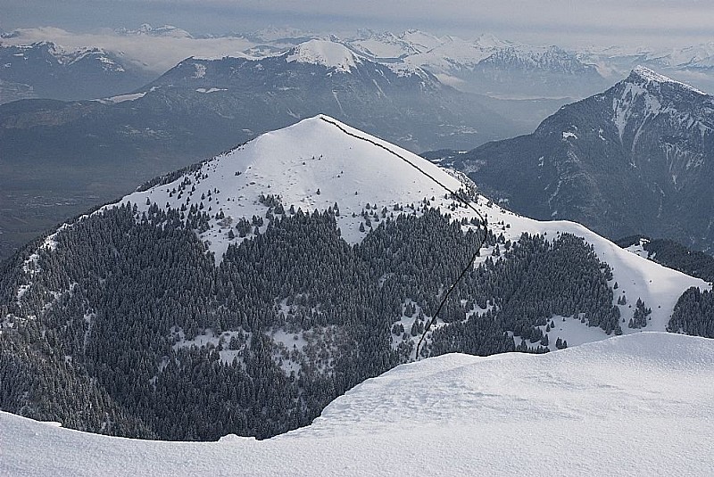 Itinéraire depuis Le Chesnet.