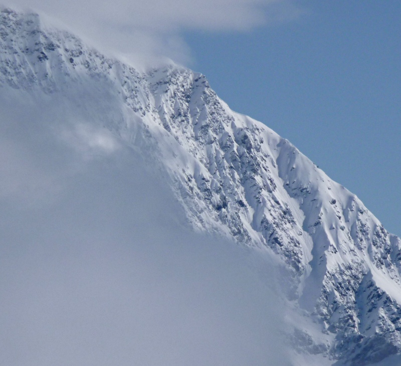 Couloir SW vu depuis le Grand Bec