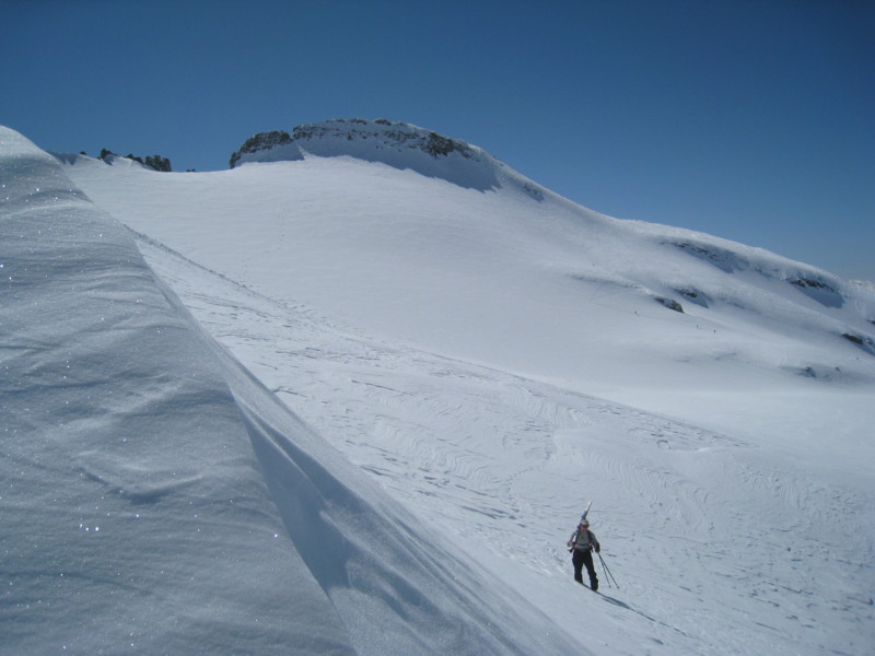 La Pointe Ferrand (depuis le pied de l'arête NW de la Pointe Niblé).