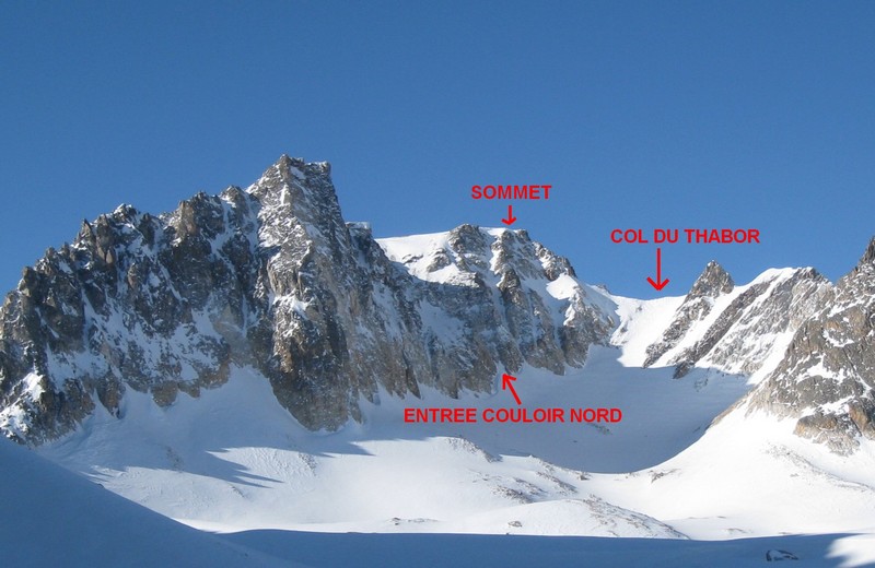 Mont Thabor, Couloir N et Col du Thabor