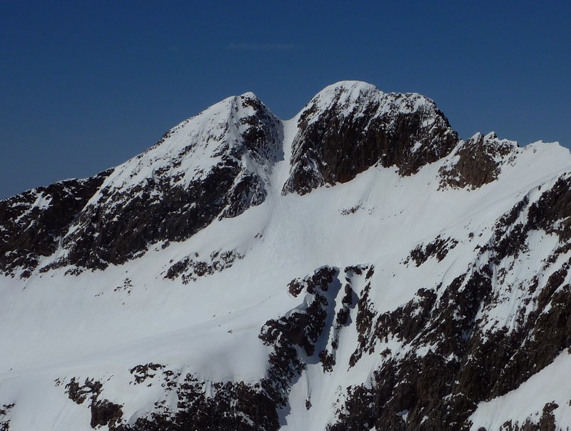 Voie normale du Gélas depuis la Malédie.