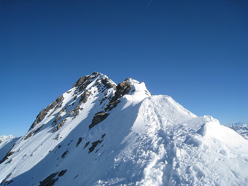 L'arête finale depuis la Selle.