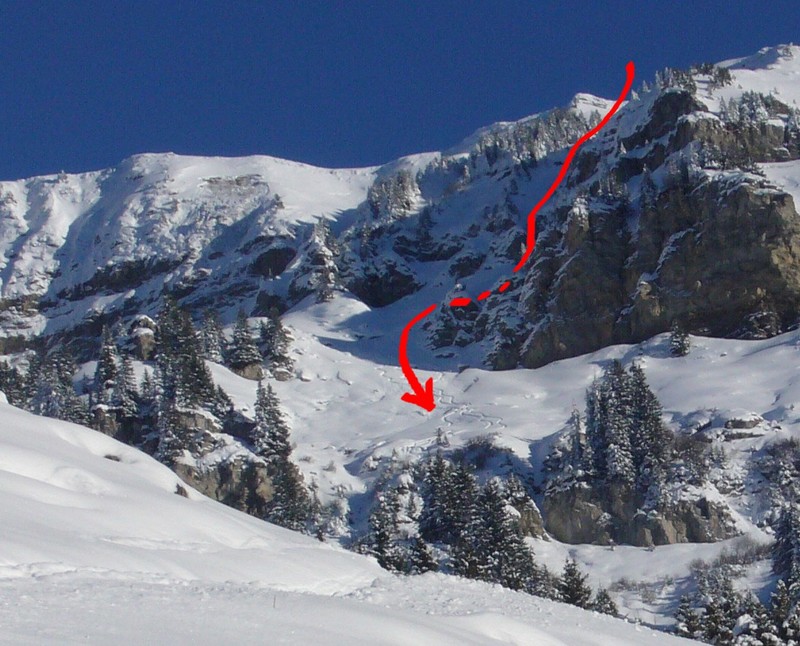 Couloir de la croix