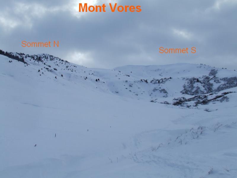 Mont Vorés, sommet S et N