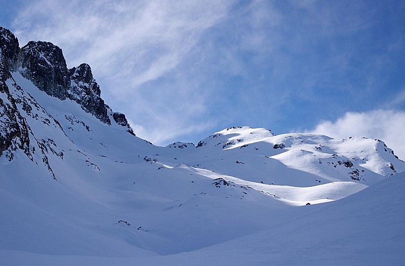 Plateau supérieur d'Argentière, et les Crêtes de la Marmottane en vis-à-vis