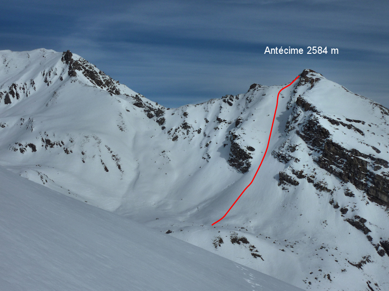 Couloir SW Pointe 2584 m