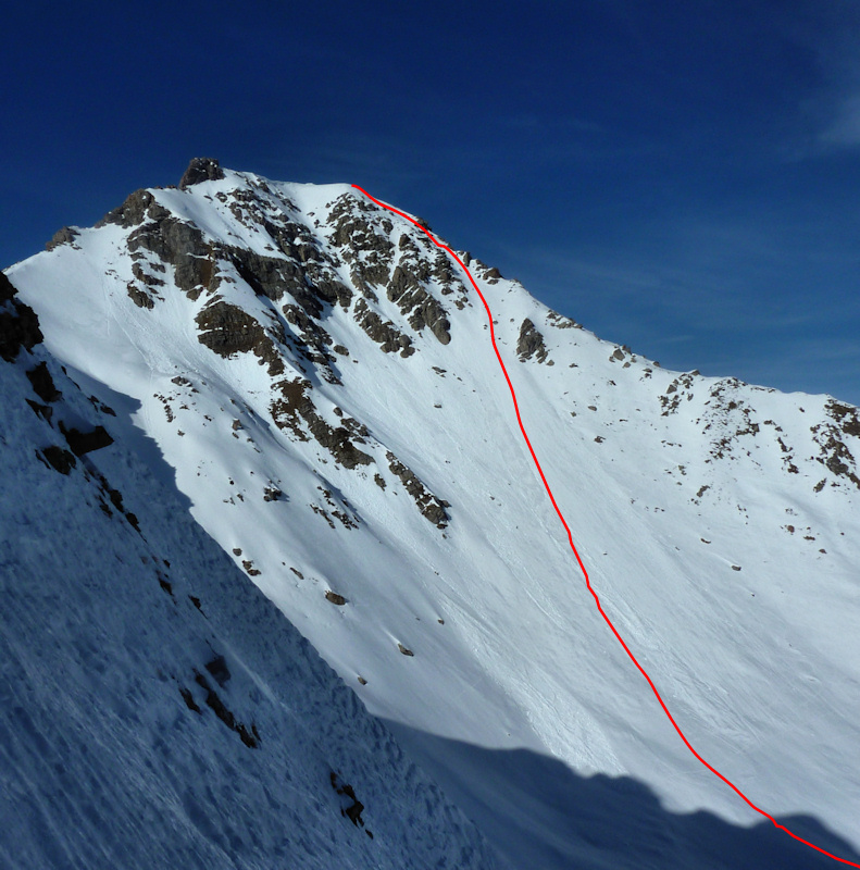 Couloir SE rive gauche.