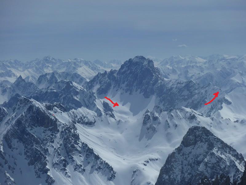 Cols d'Enchiausa et de Bœuf, depuis Chauvet