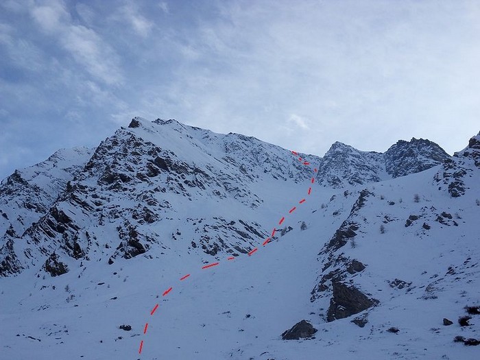 l'un des couloirs de cette face nord