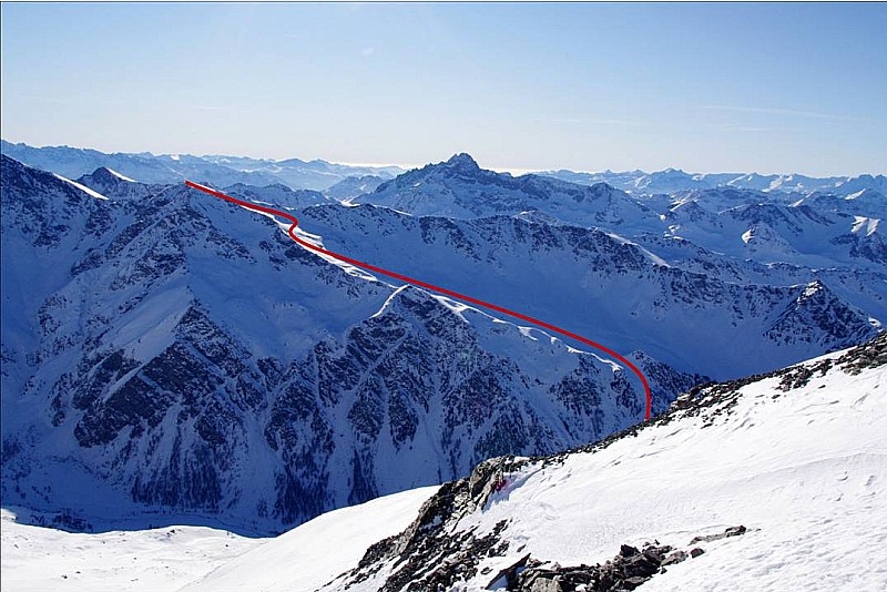 Vallon perché de Punta Terra Nera, et couloir de descente (+sieurs possibilités)