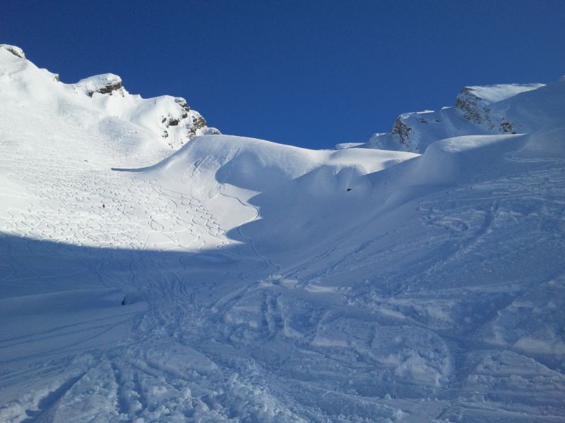 Combe du Grand Crêt, p'tite plaque qui est partie sous le surf