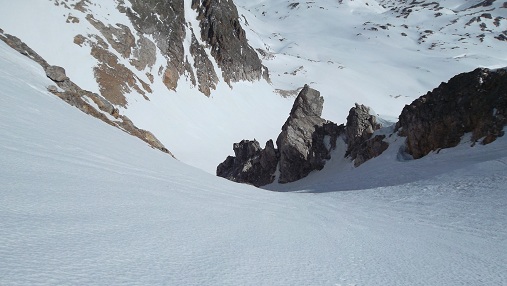 Entonnoir de sortie du couloir Nord (sous la chapelle)