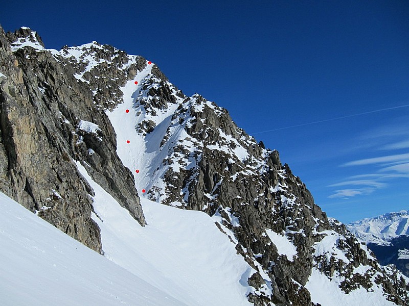 Le couloir SW du Gd Jarnalet.