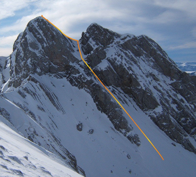 Photo prise en début de saison, le couloir est bien sec.