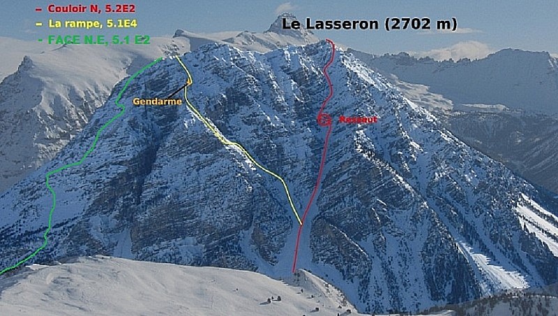 Le Lasseron, versant Nord

Photo JL Grenet
Prise du Montgenèvre
Le 25/12/08