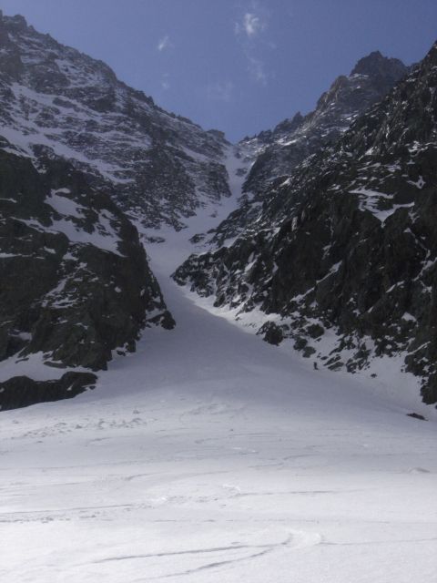 Le couloir vu d'en bas qui parait bien court :-)