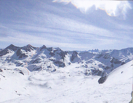 Montee au Rocher Blanc par le Col de l' Amiante a droite ou par le couloir Nord Ouest