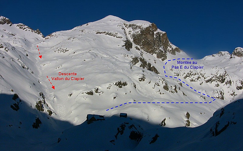 Aperçu du tour versant sud et descente dans la vallon du clapier