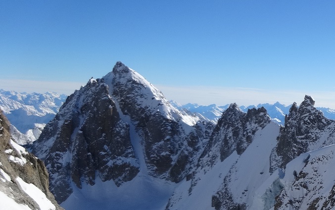 Le couloir, en NW de la Tour Ronde