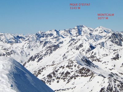Massif Pique d'Estats - Montcalm