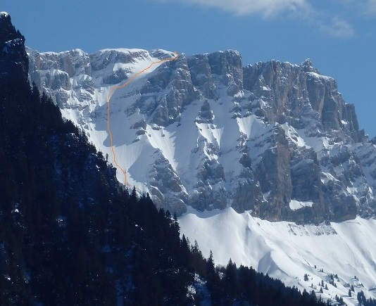 Le Sautet, Couloir des Saints Porcs